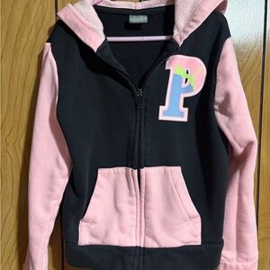 Puma Pink and Black Kids Hoodie